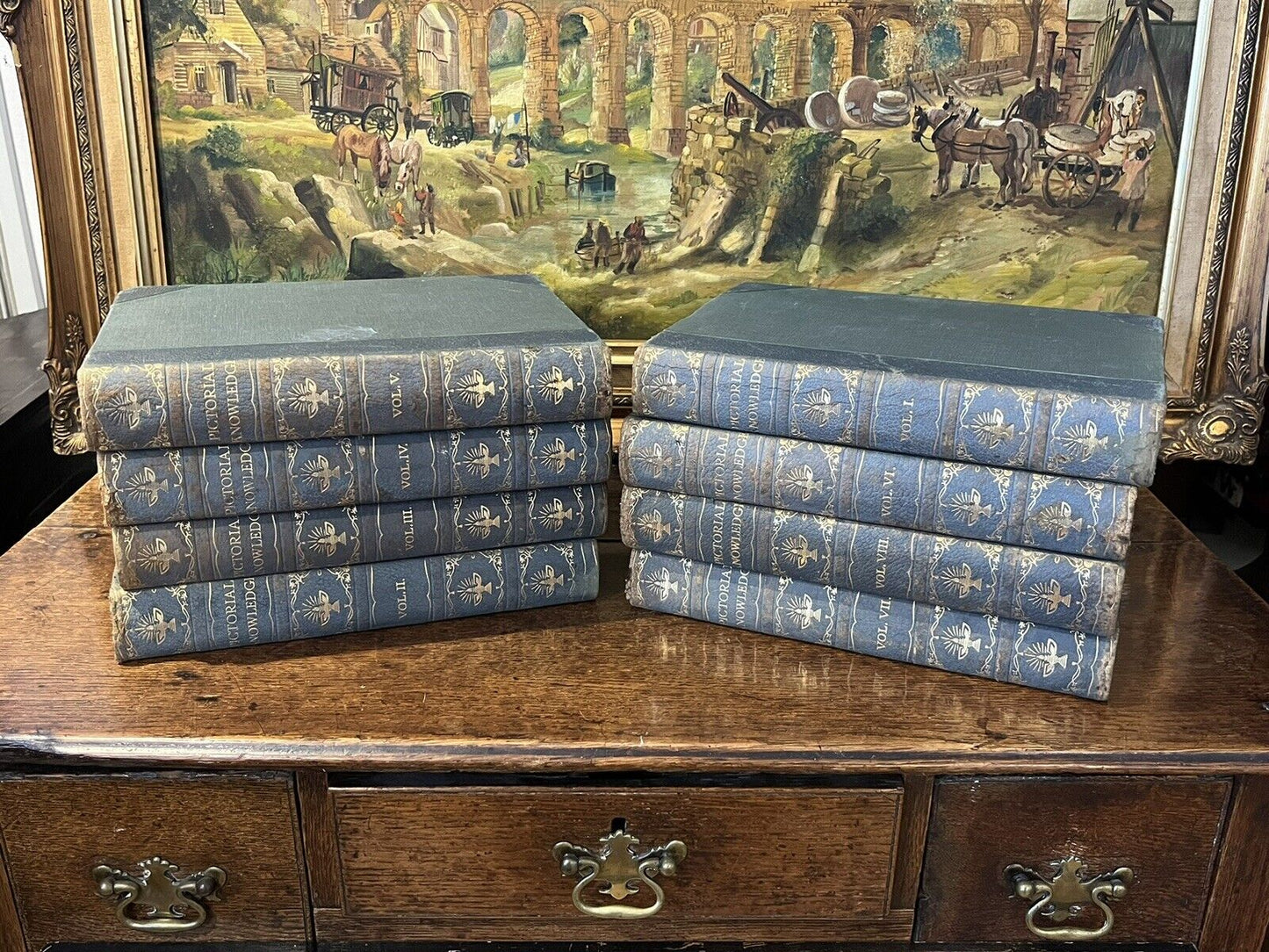 Pictorial Knowledge, Set Of 8 Handsome Hardback Books