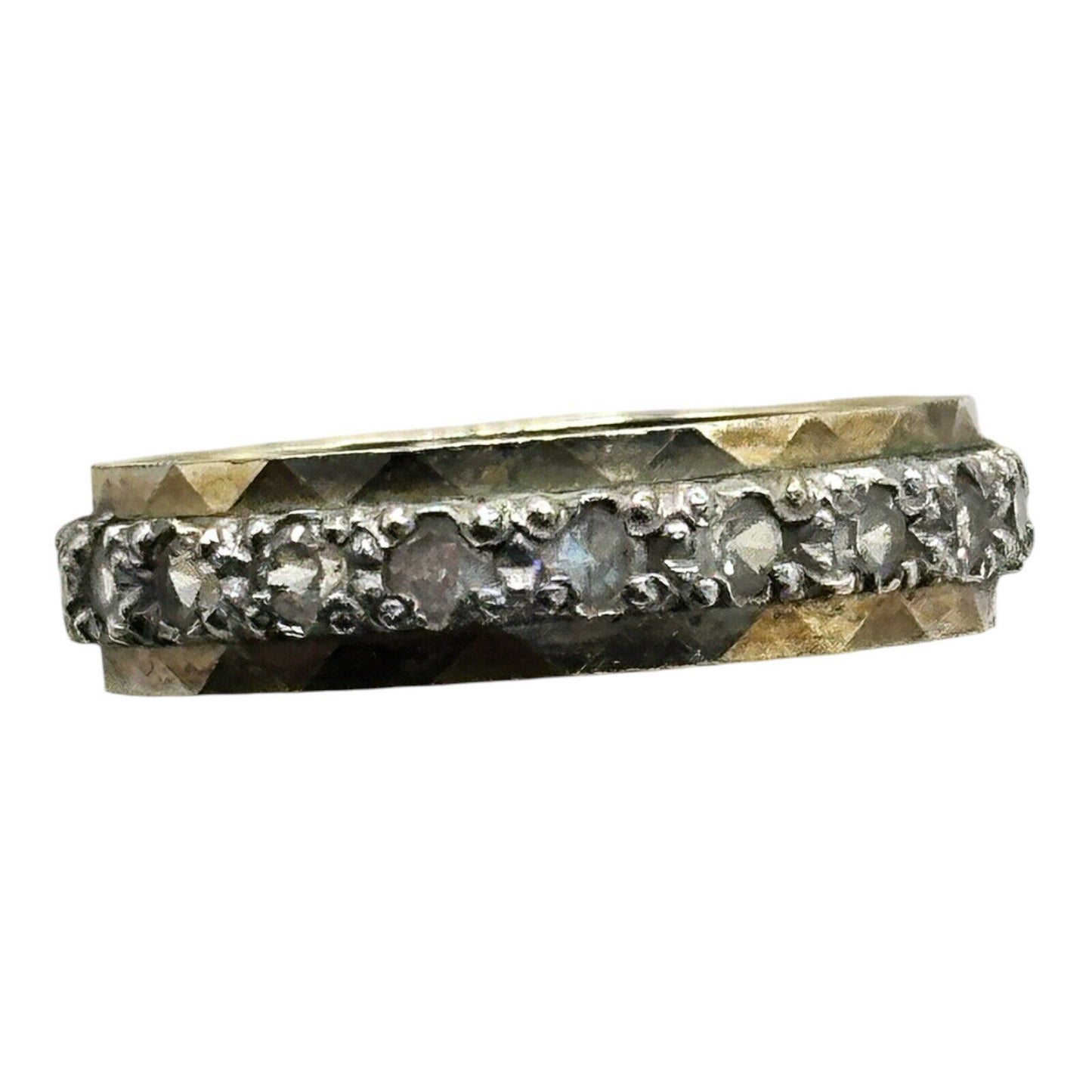 Vintage 9ct Gold Paste Eternity Ring