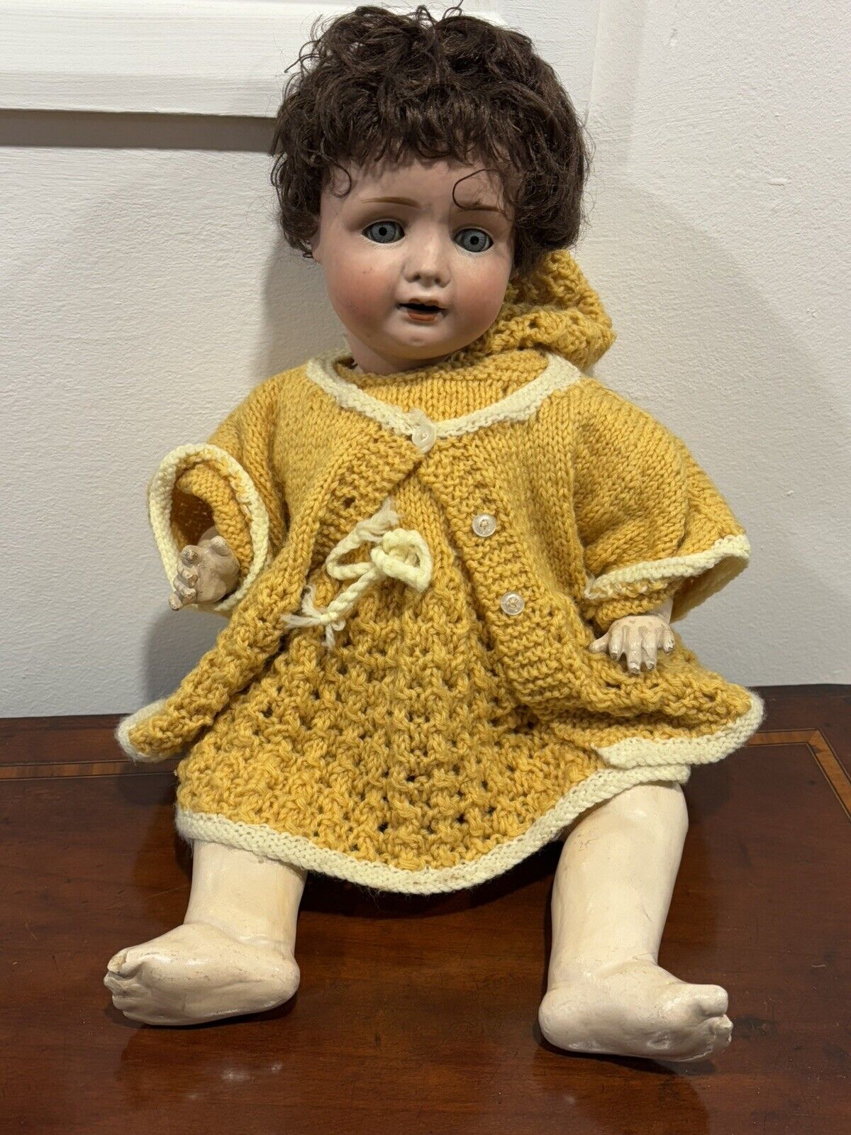 German Antique bisque headed doll with impressed marks to head.