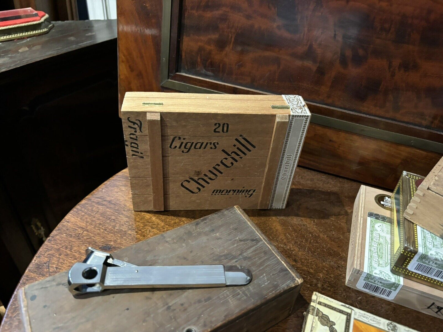 Cigar Boxes And Cigar Cutters