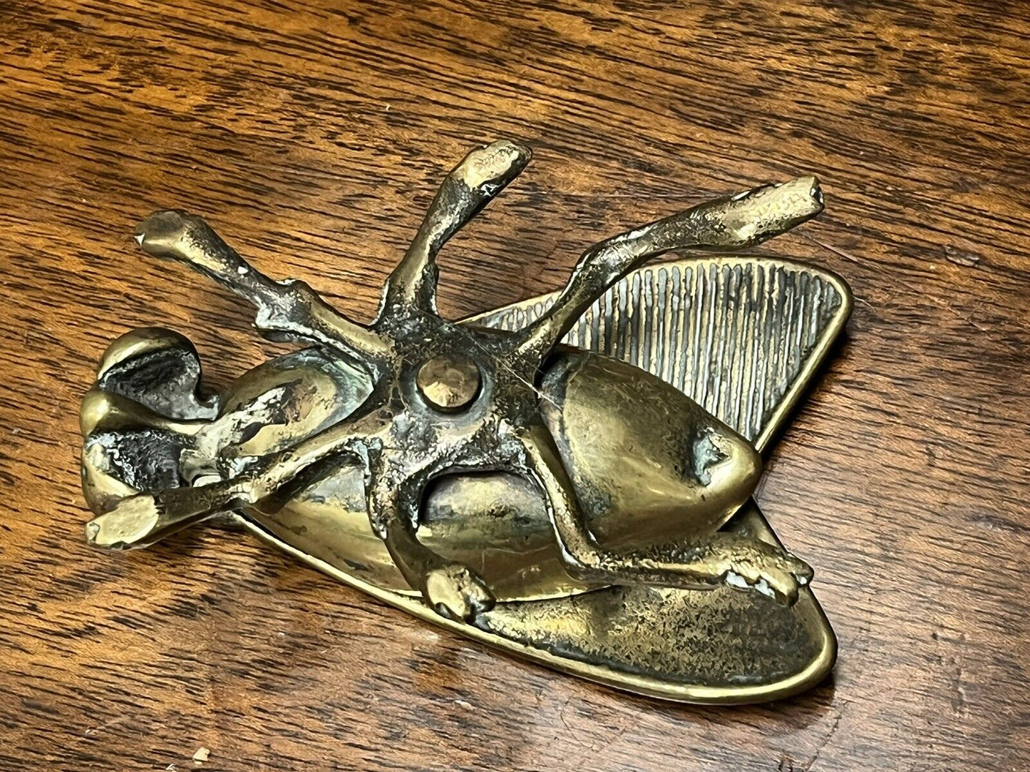 Antique Brass Novelty Fly Vesta