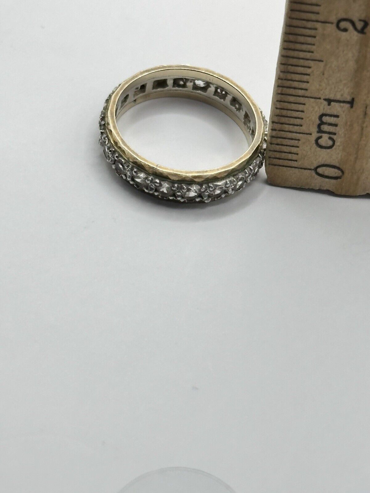 Vintage 9ct Gold Paste Eternity Ring