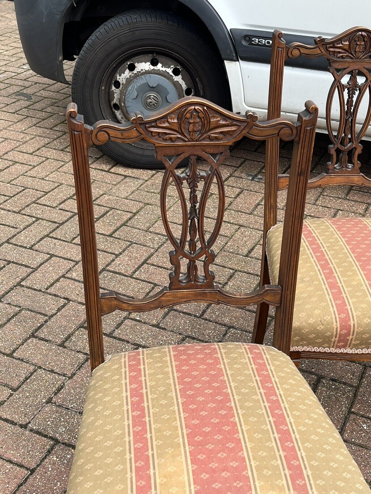 Edwardian Set Of Dining Chairs.