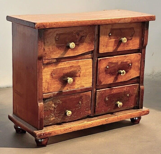 Antique Miniature Chest Of Drawers, Make Great Jewellery / Trinkets Box