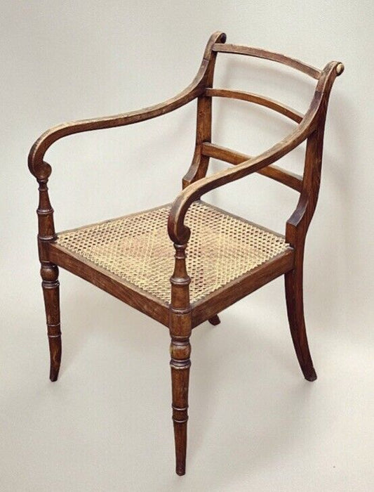 Georgian Mahogany Desk Chair, Armchair, Library Chair.