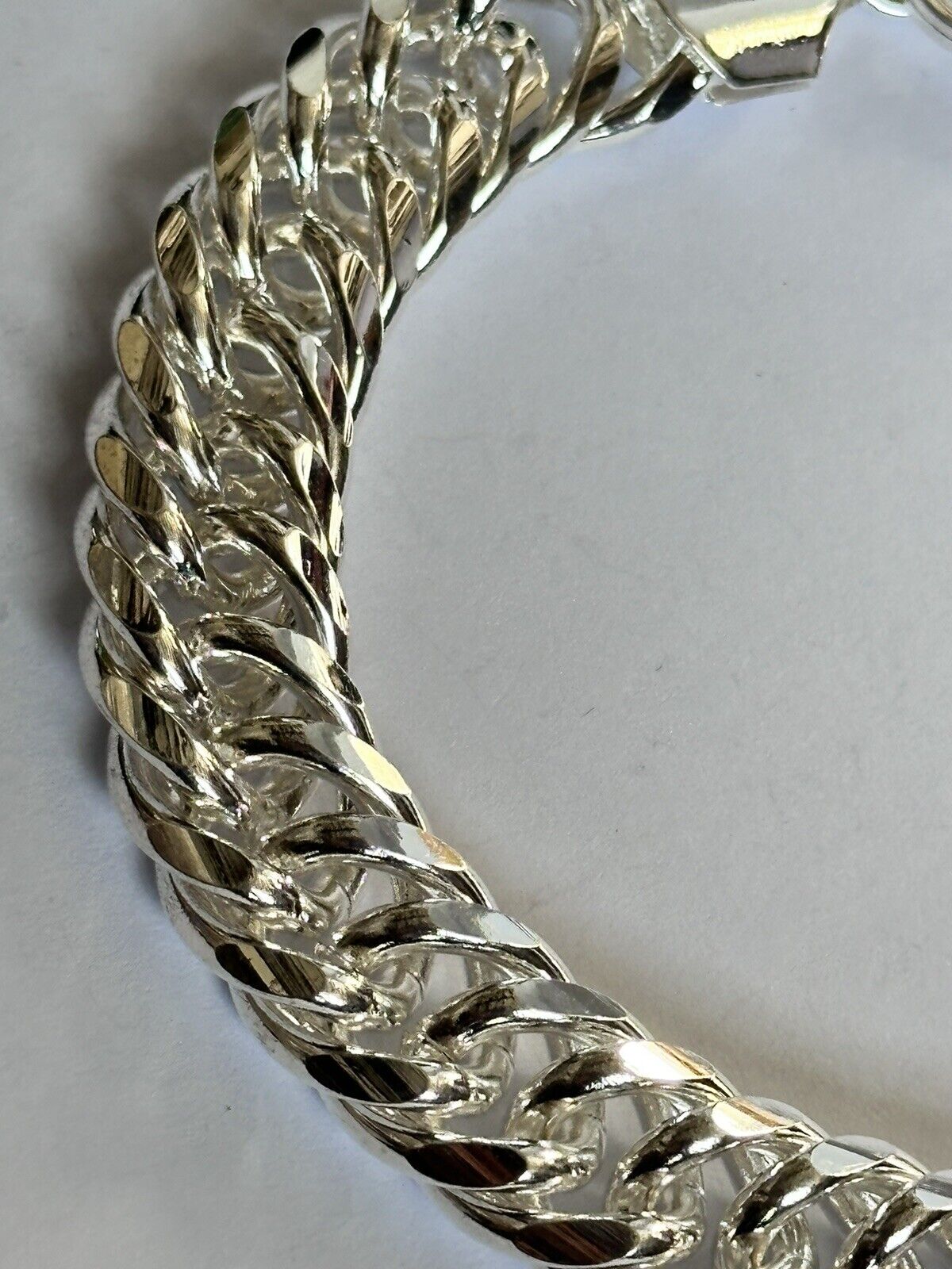 Silver 925 Chain Link Bracelet 60.87g