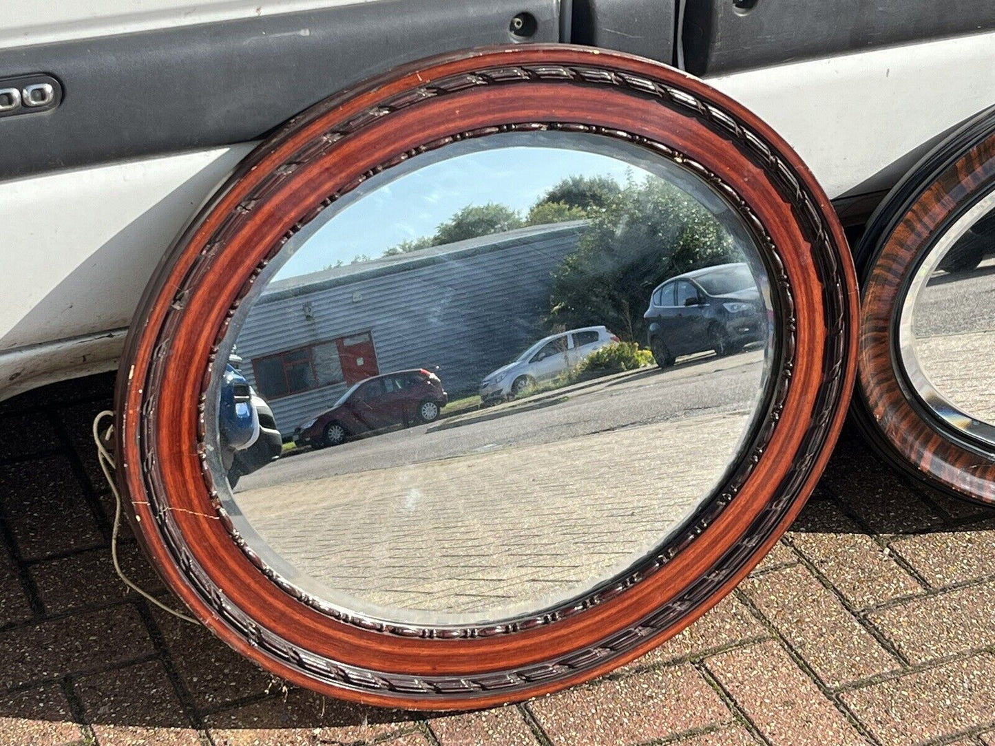 1930's Wall Mirrors. Bevelled Edge Glass.