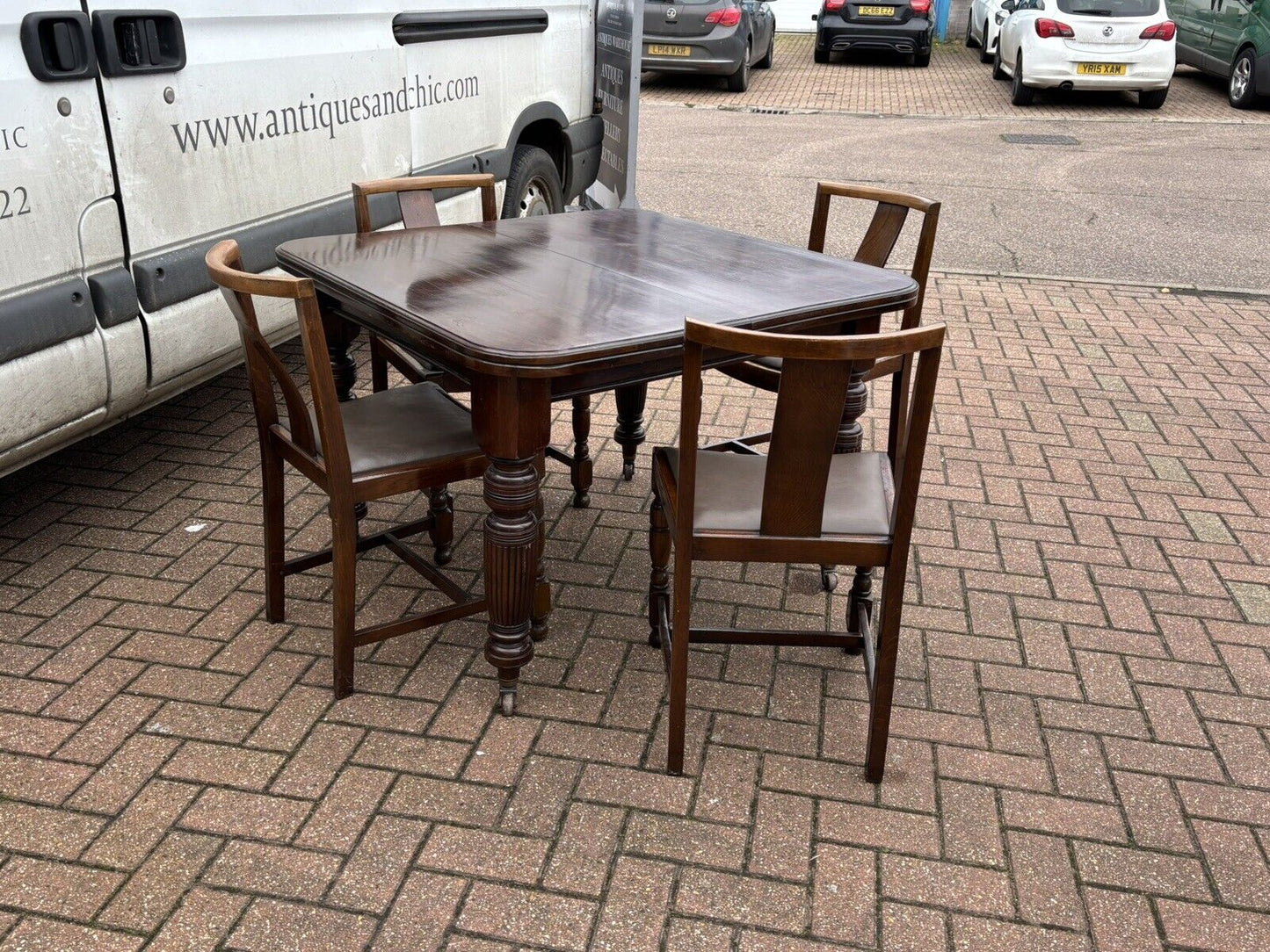 Antique Table & 4 Chairs