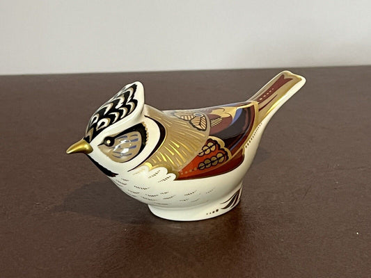 Royal Crown Derby Bird Paperweight, Gold Stopper.