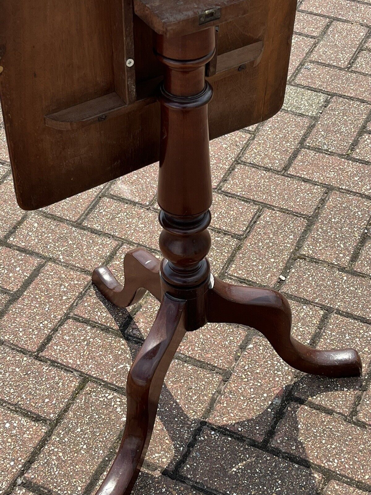 Victorian Tilt Top Mahogany Chess Table.