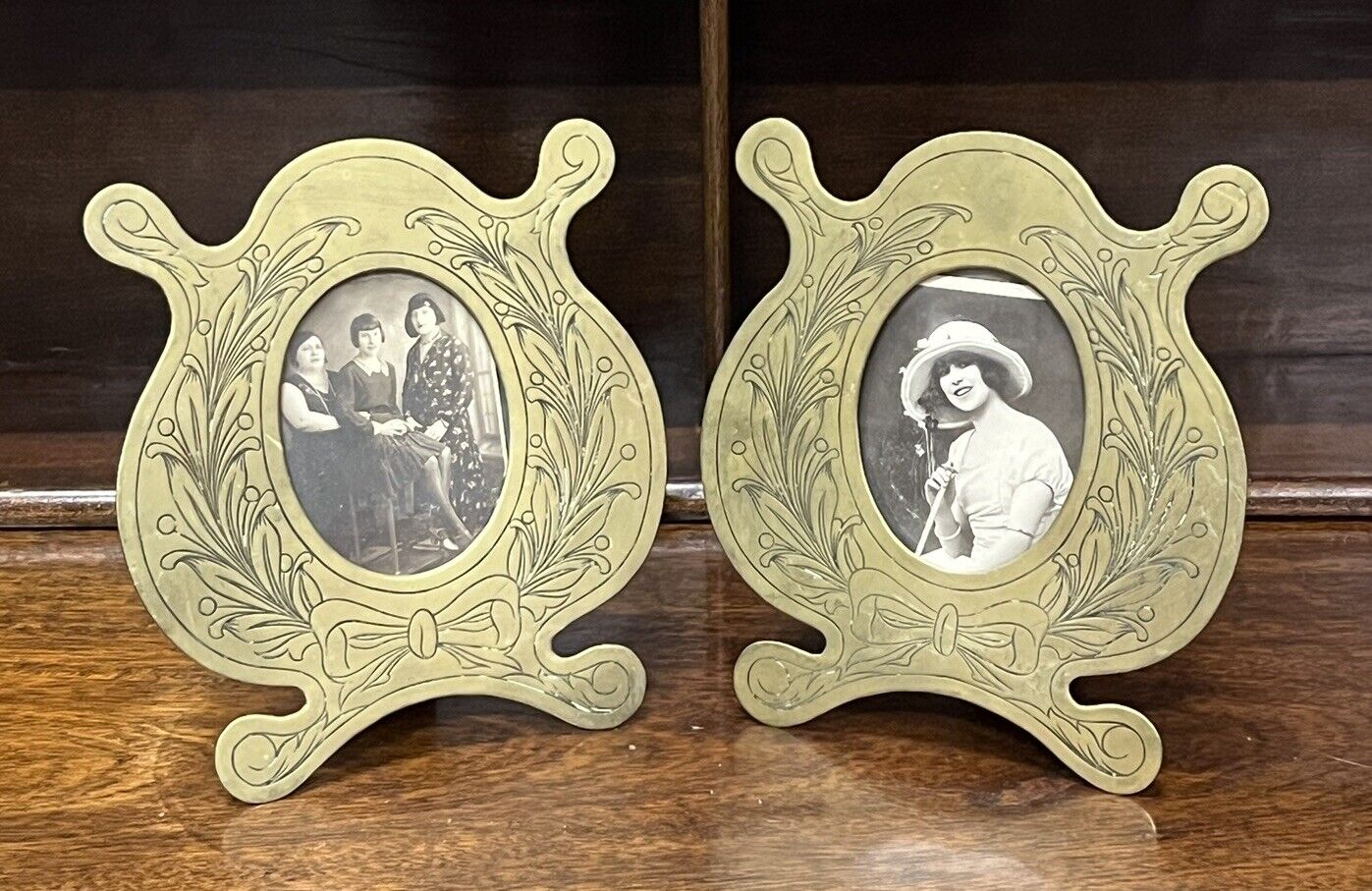 Arts & Crafts Brass Photo Frames