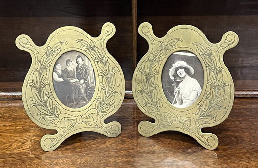 Arts & Crafts Brass Photo Frames