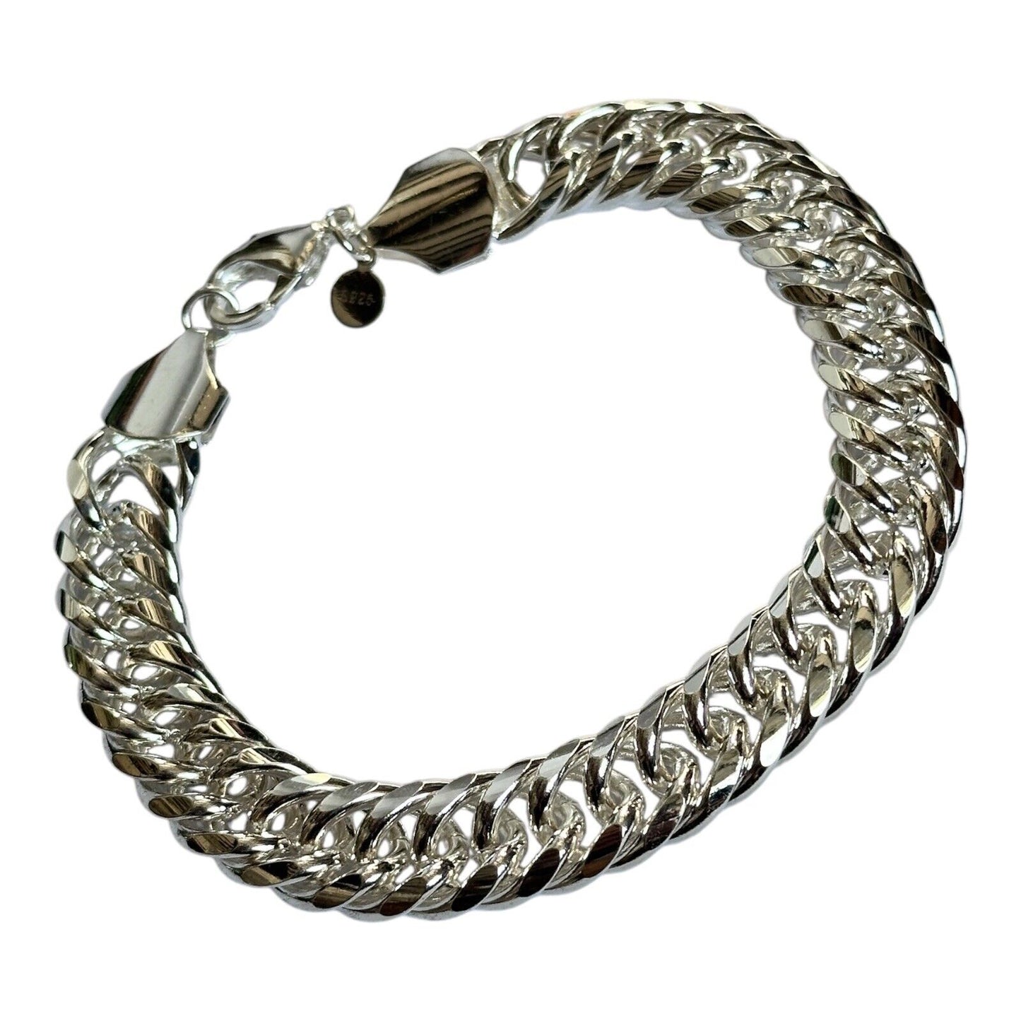 Silver 925 Chain Link Bracelet 60.87g