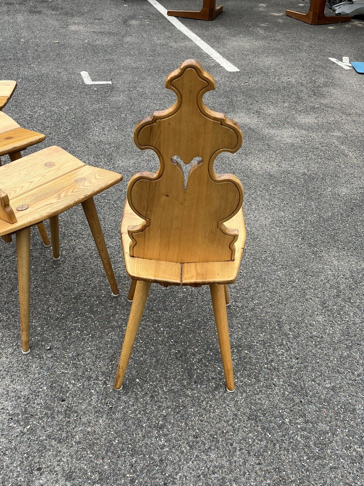 Mid-Century Ash Chairs. Superb Quality & Great Shape.