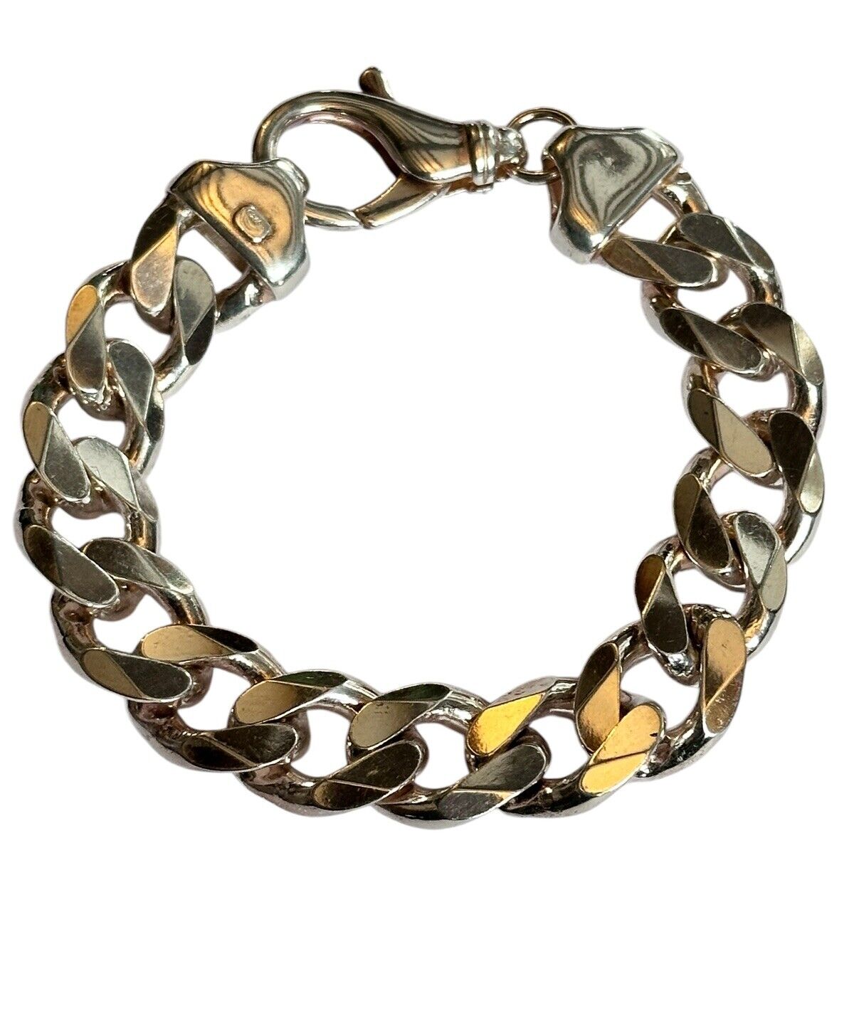 Unisex Silver 925 Heavy Curb Chain Bracelet 70.99g