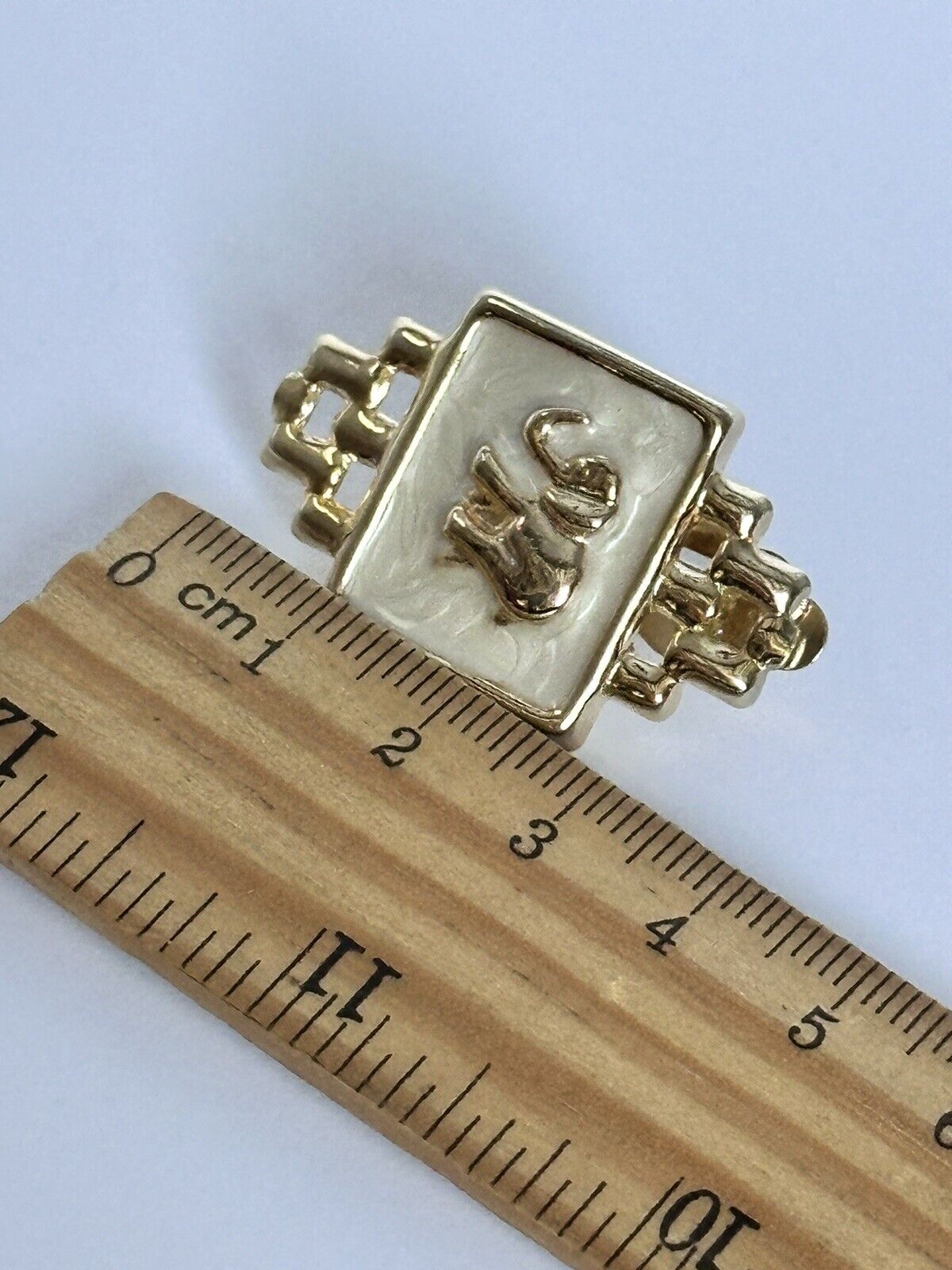 Vintage Gold Tone Enamel Elephant Necklace Clip On Earring Set