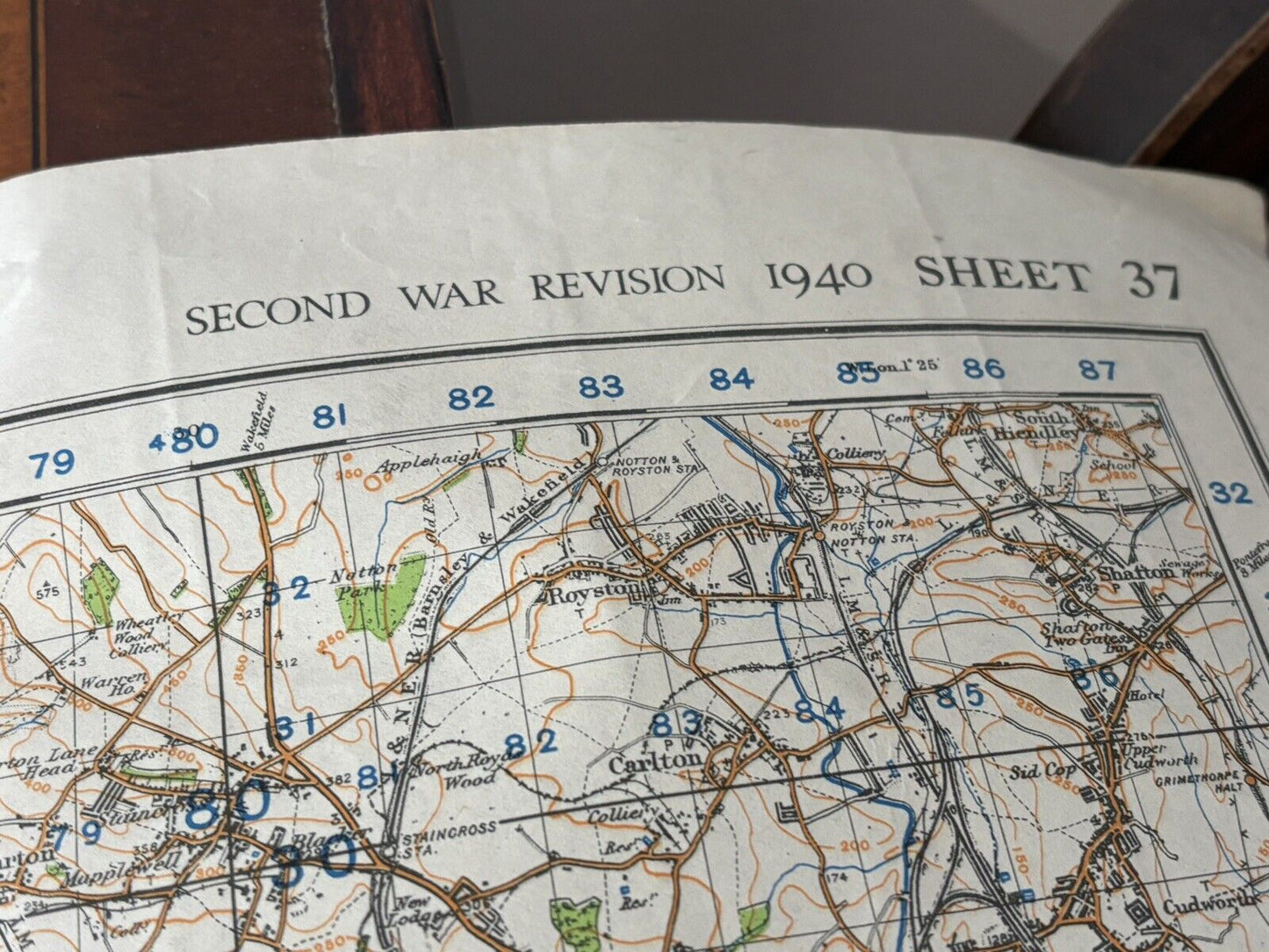 WW2 Maps. Windermere & Ulverston, Guildford & Horsham, Barnsley & Sheffield