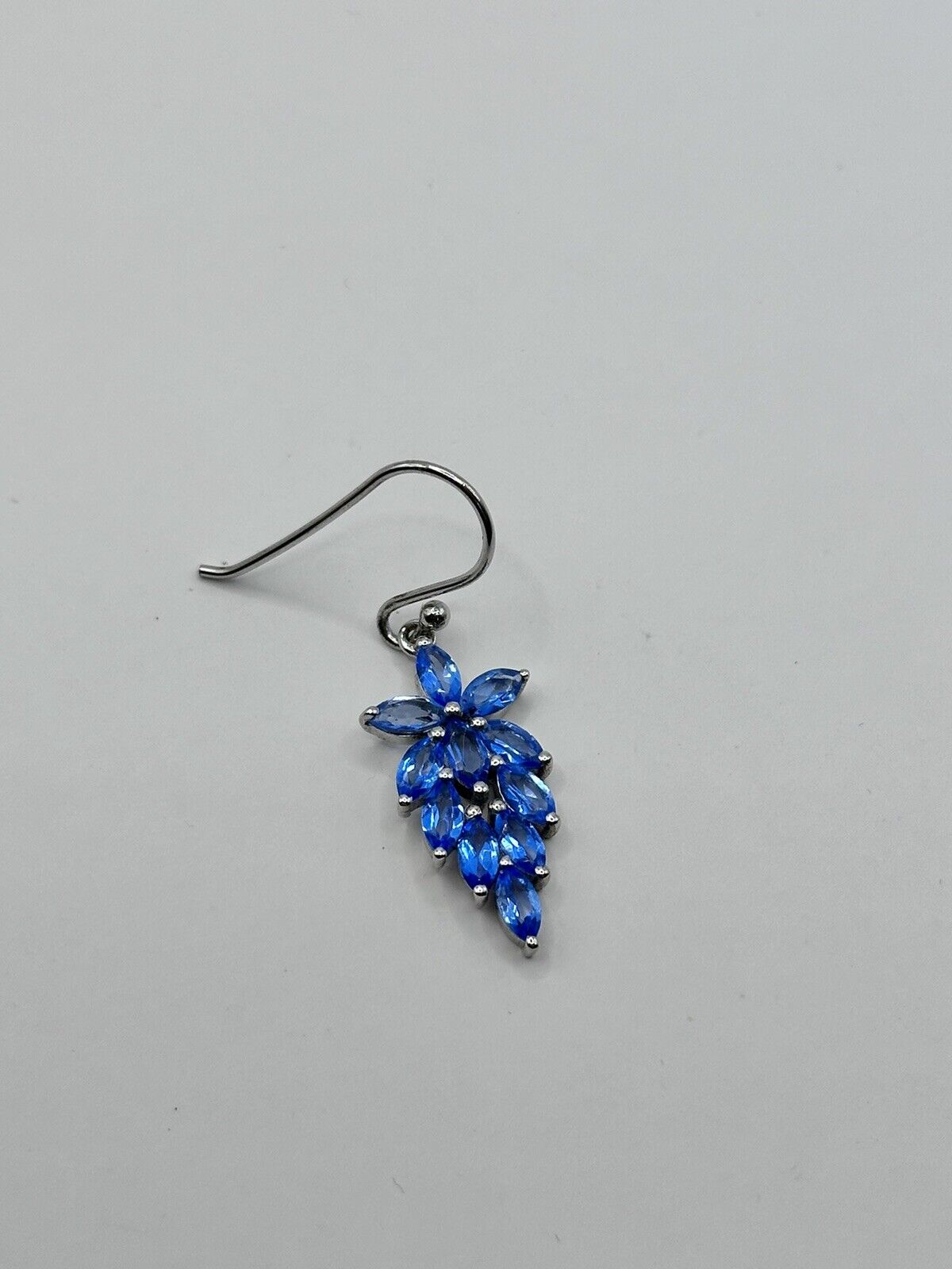 Vintage Silver 925 Blue Stone Drop Earrings