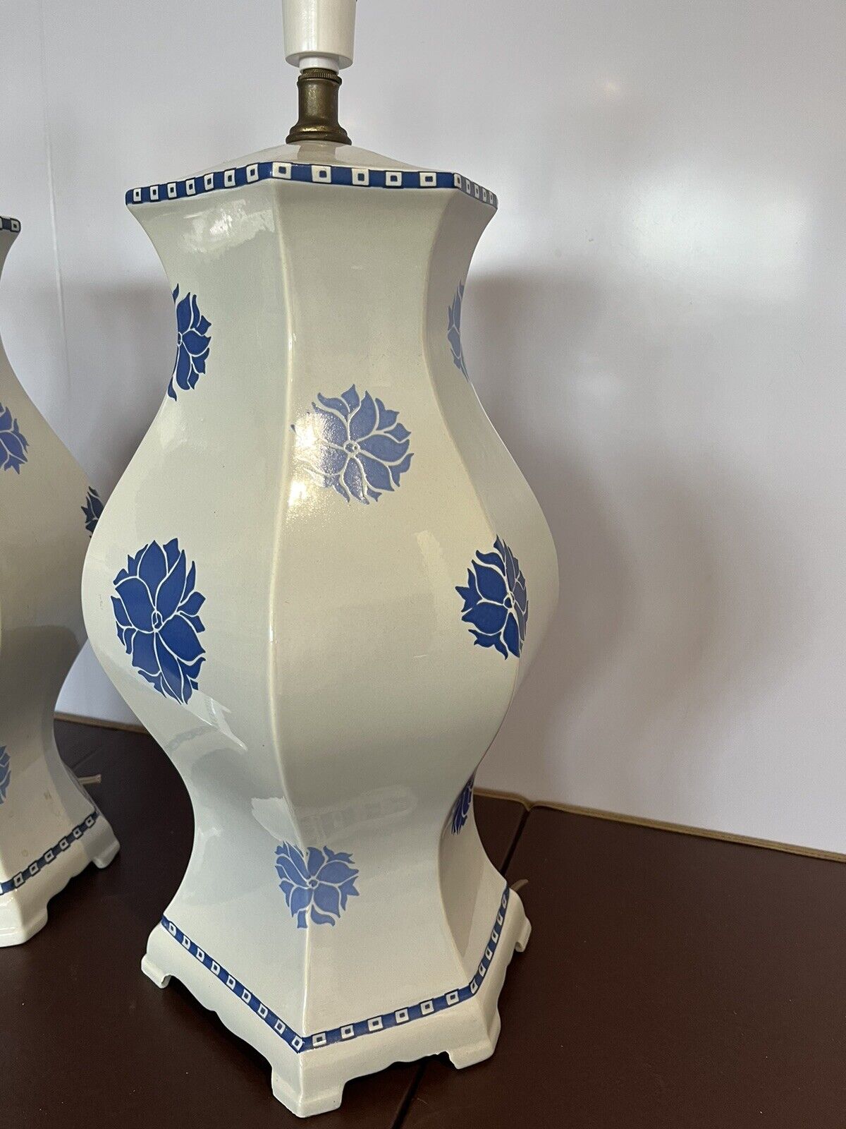 Pair Of Large Ceramic Table Lamps