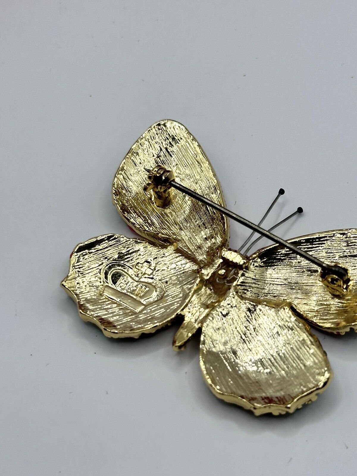 Butler And Wilson Butterfly Multicoloured Brooch Boxed