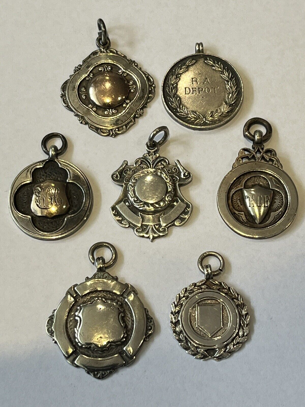 Solid  Silver Fob Collection