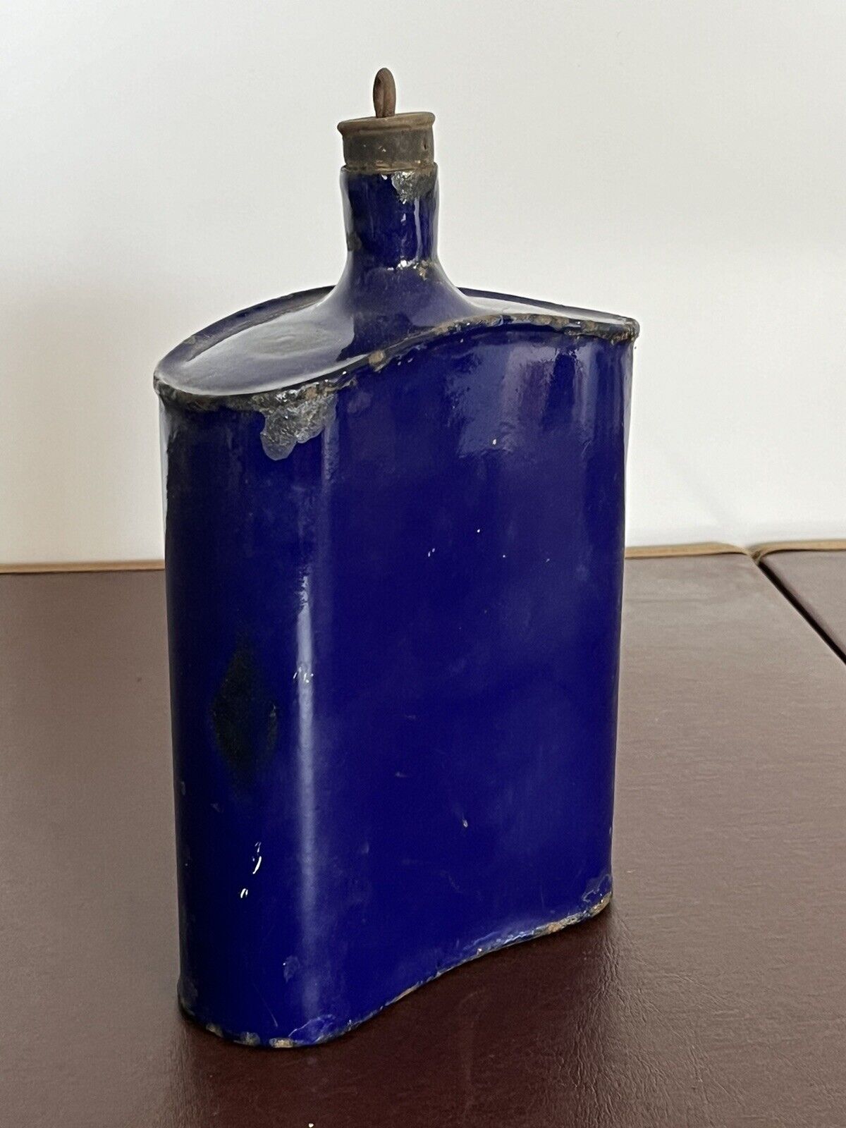 British WW1 Canteen, Blue Enamel