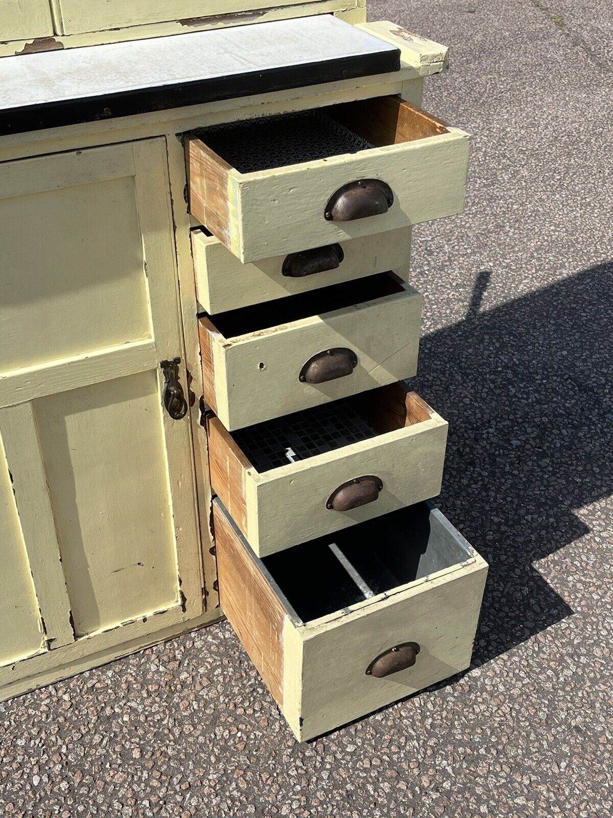 Mid Century Kitchen Cabinet, Loads Of Storage.