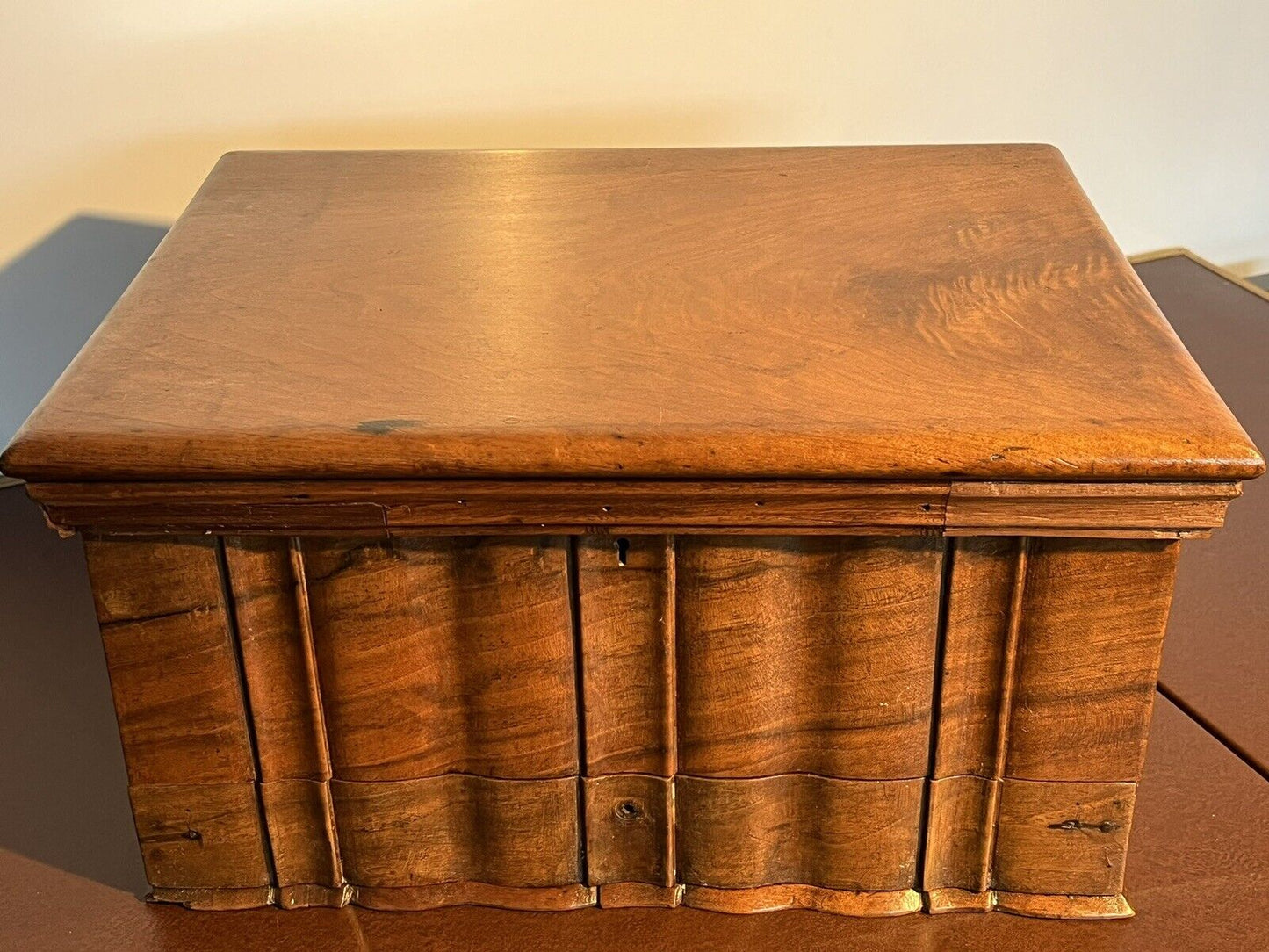 Victorian Walnut Jewellery/ Trinket Box With Drawer