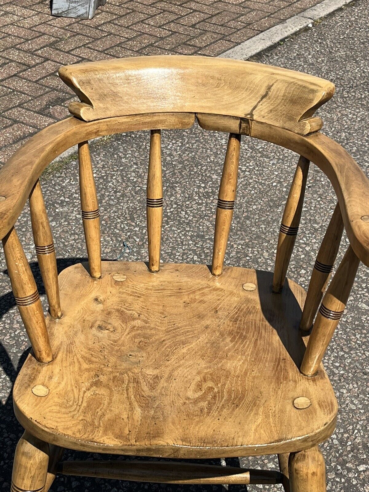 Victorian Smokers Bow Fireside Armchair