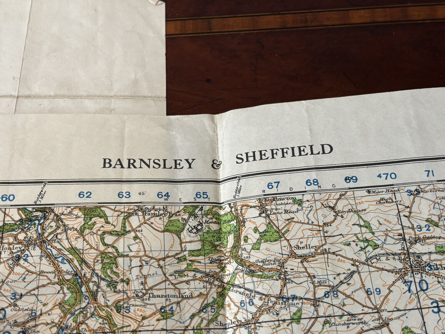 WW2 Maps. Windermere & Ulverston, Guildford & Horsham, Barnsley & Sheffield