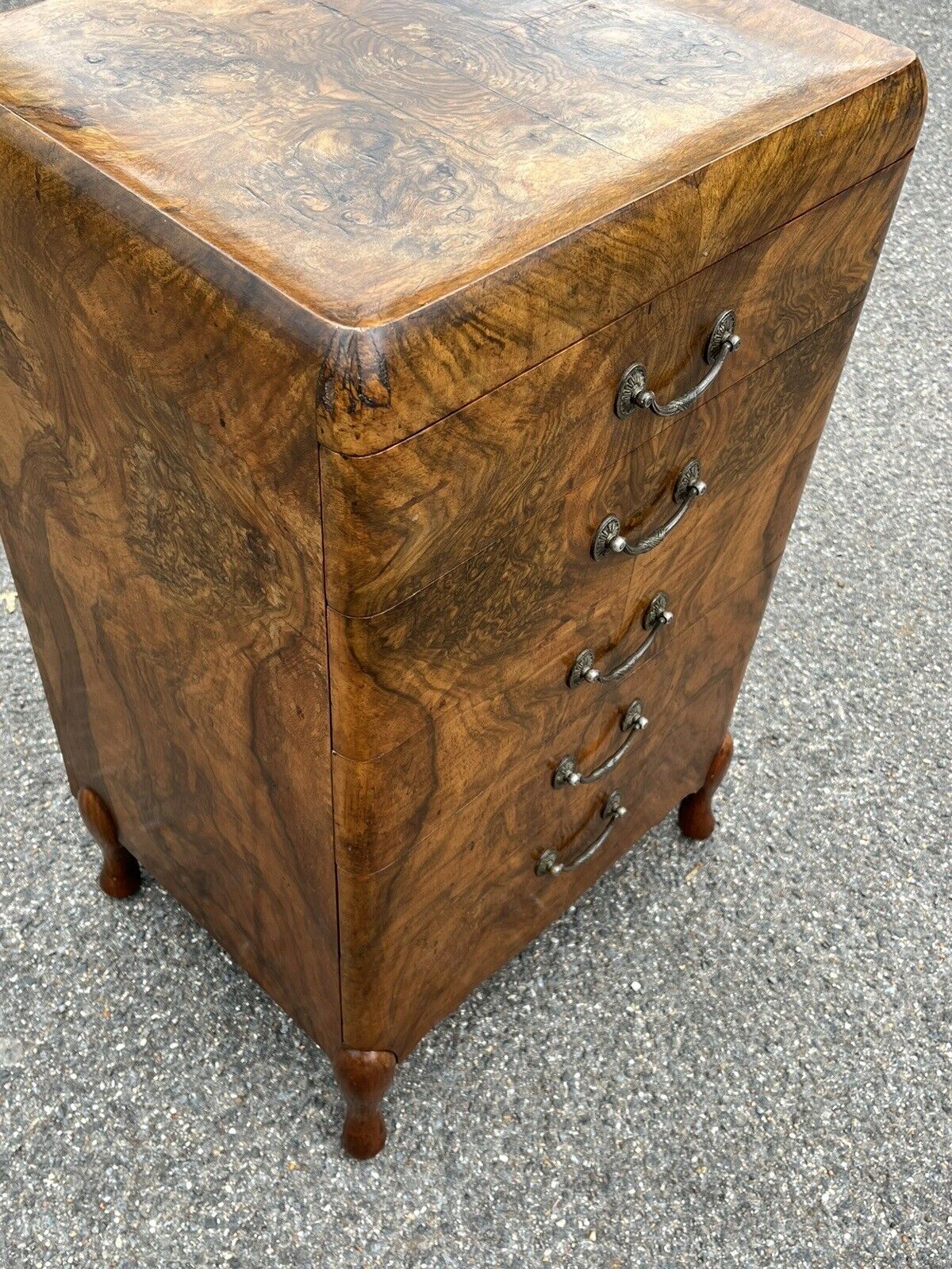 Art Deco Walnut Chest Of Drawers.Maurice Adams Of London W1.   Amazing Quality.