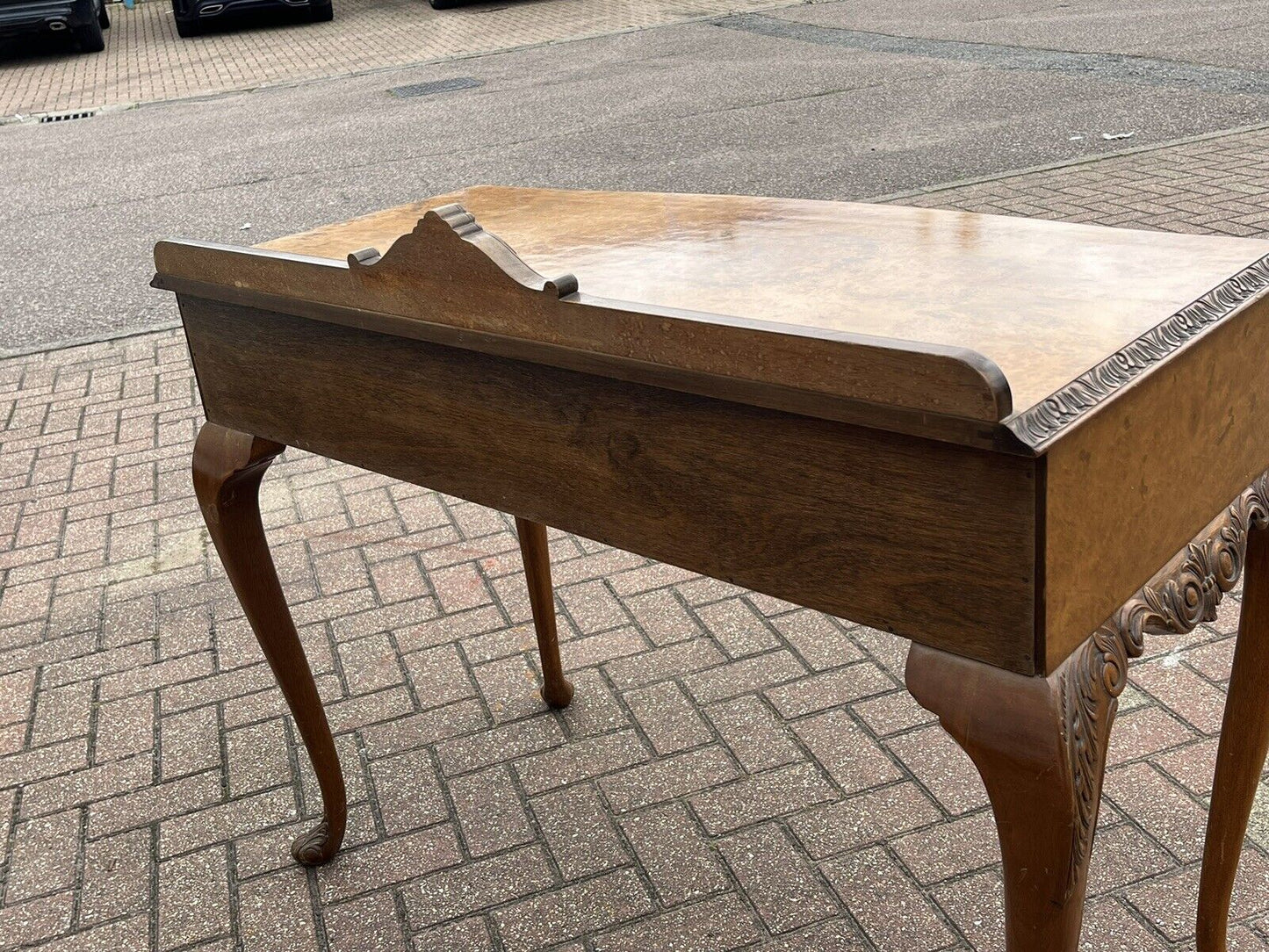 Art Deco Epstein Walnut Console Table, Side Table, Server, Sideboard