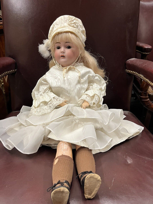 German Bisque headed doll composition body and with impressed Marks To Head