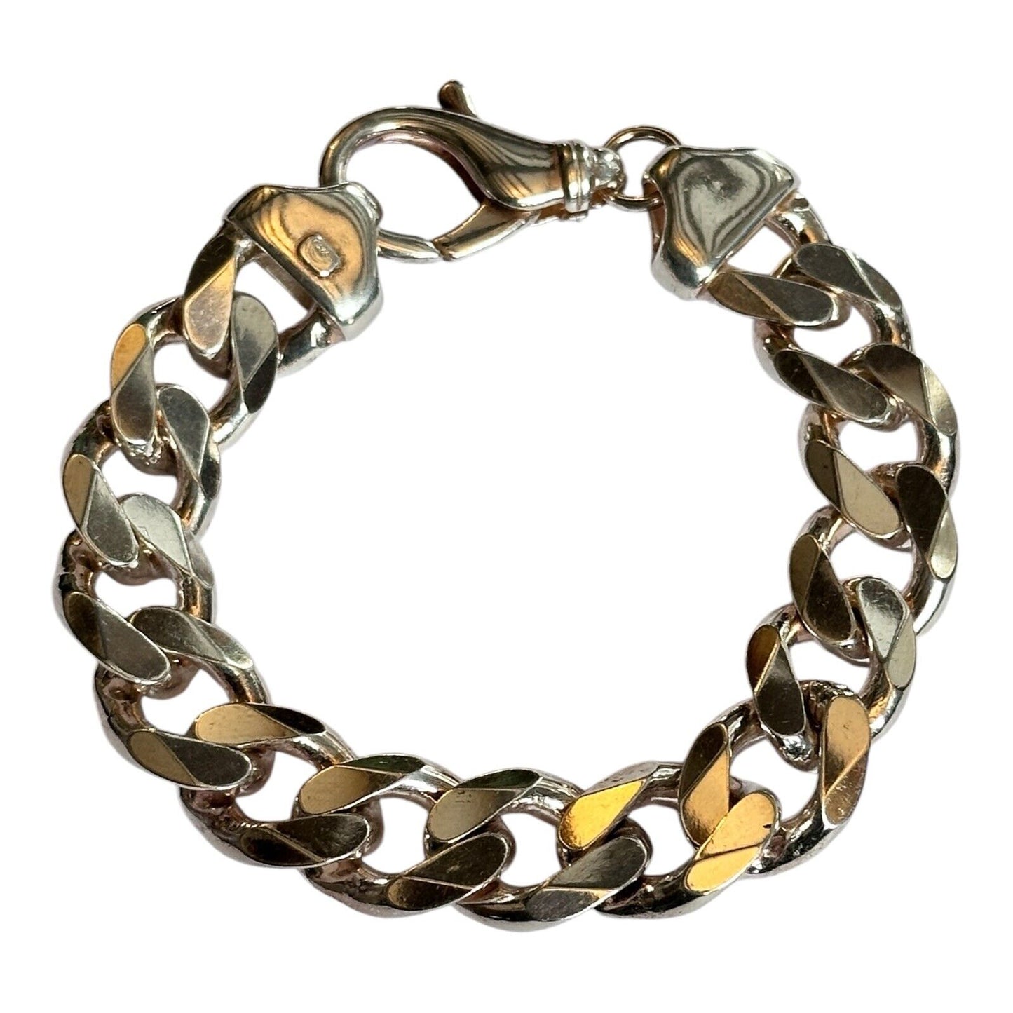 Unisex Silver 925 Heavy Curb Chain Bracelet 70.99g