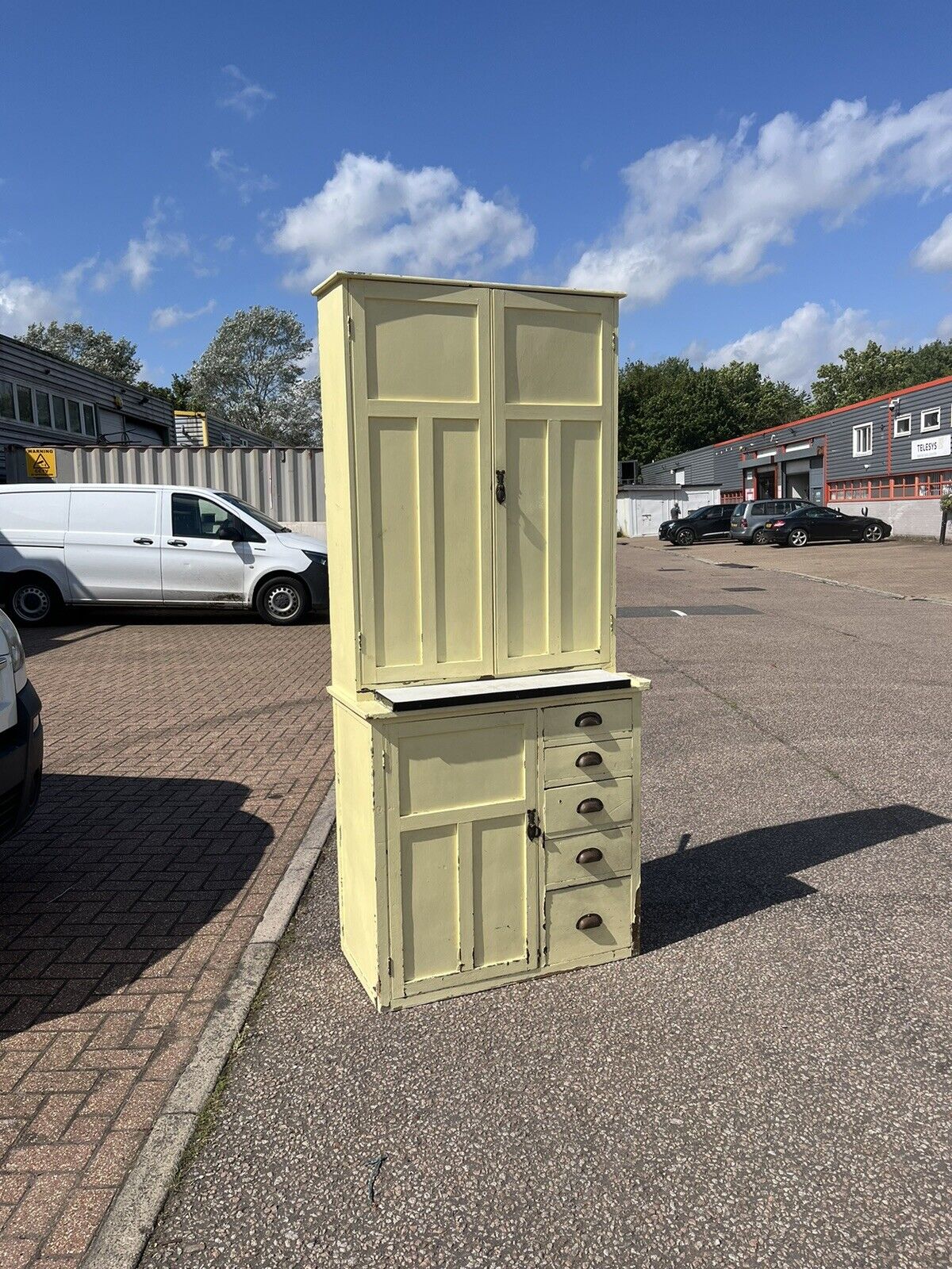 Mid Century Kitchen Cabinet, Loads Of Storage.