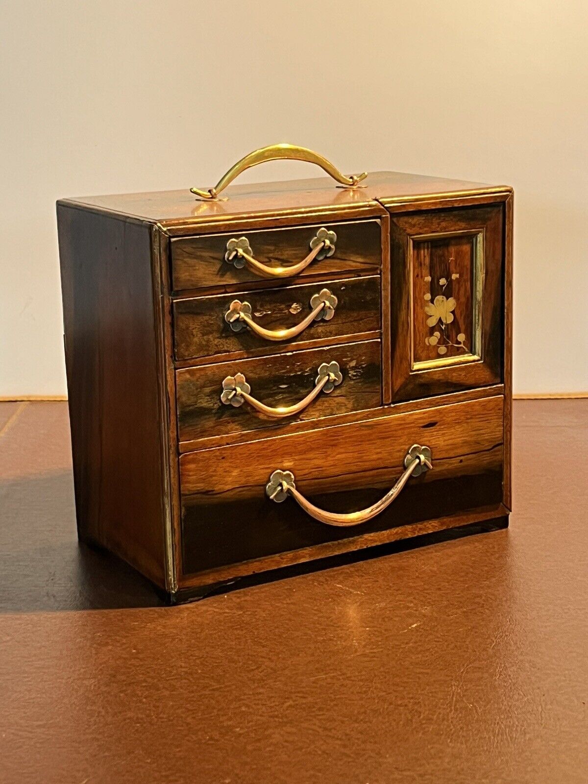 Edwardian Jewellery Or Trinket Box. With Secret Drawers.