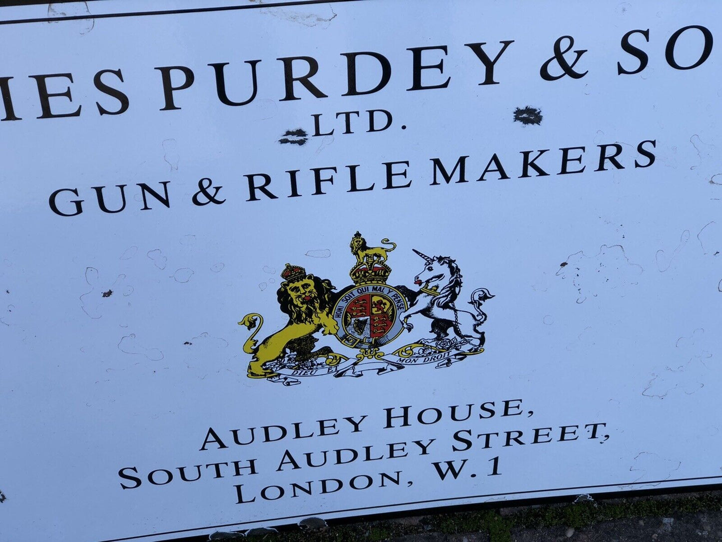 James Purdy & Sons Enamel Sign. We ship Worldwide.