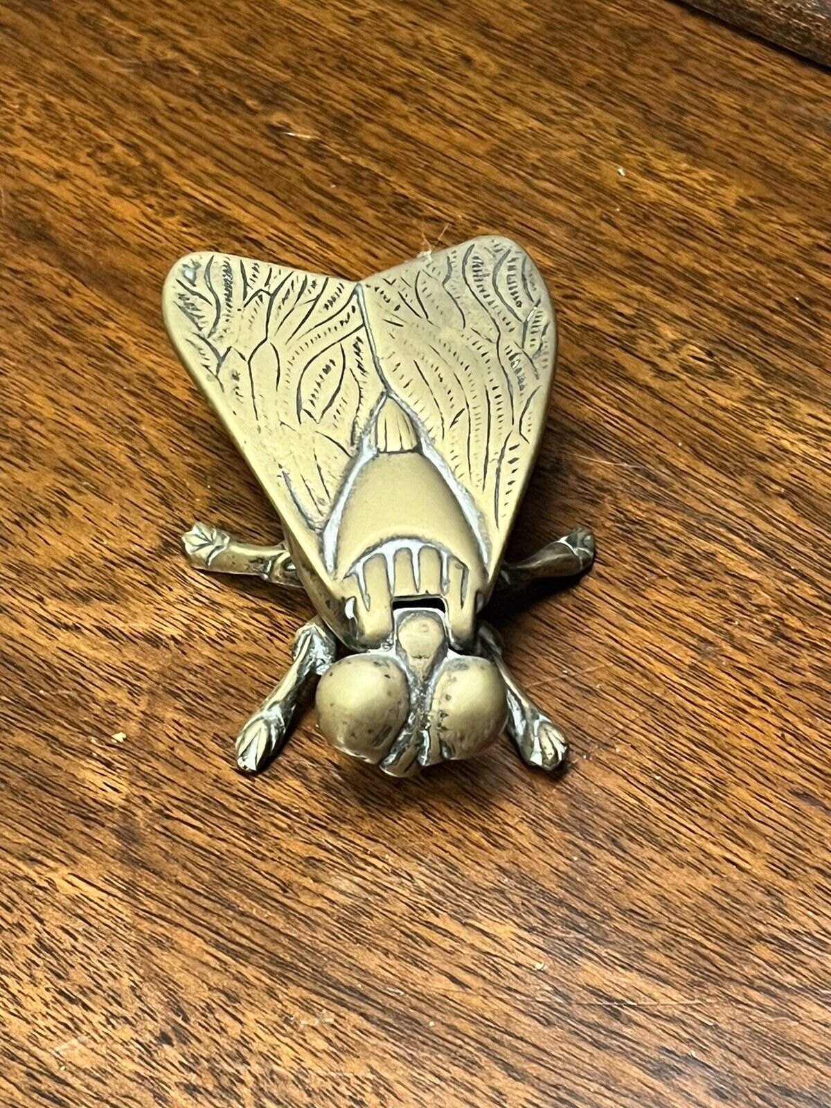 Antique Brass Novelty Fly Vesta