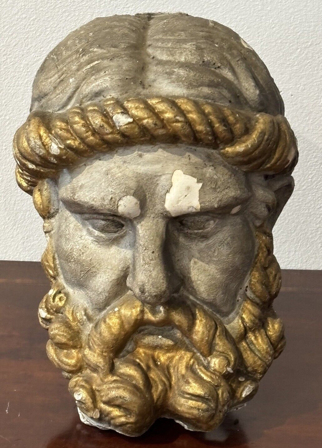 Plaster Bust Of A Greek God