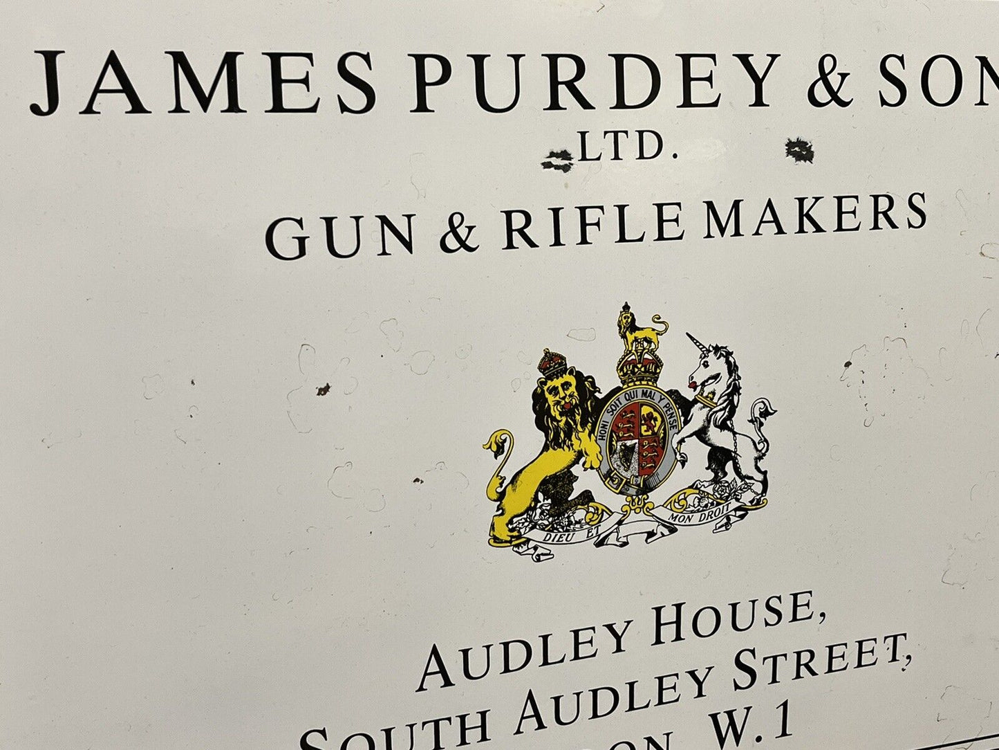 James Purdy & Sons Enamel Sign. We ship Worldwide.