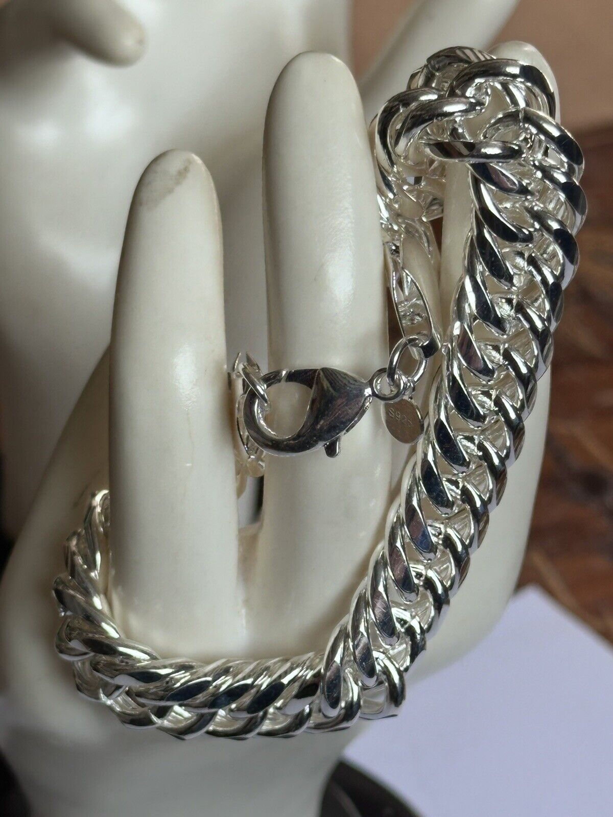 Silver 925 Chain Link Bracelet 60.87g