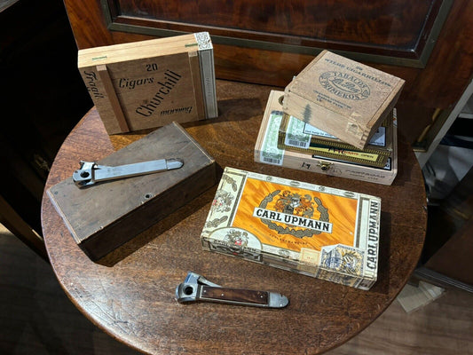 Cigar Boxes And Cigar Cutters