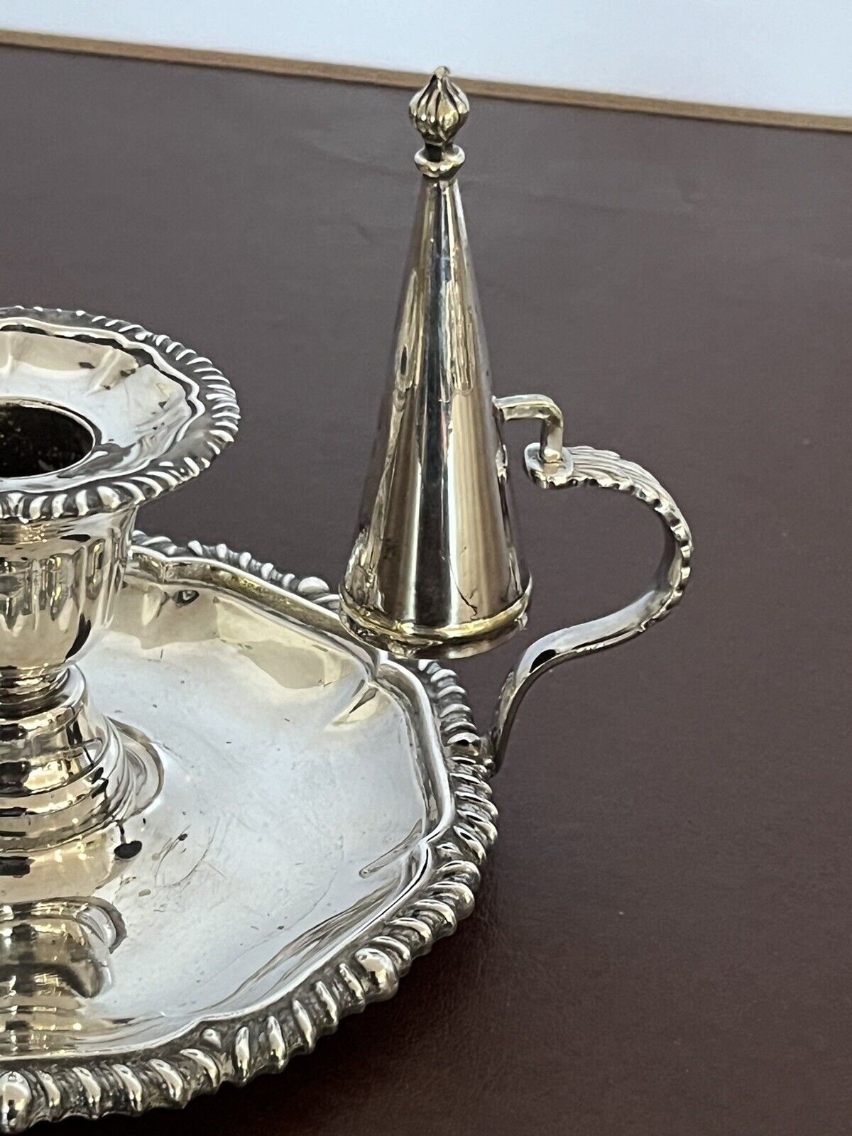 Antique Silver Plate Candlestick