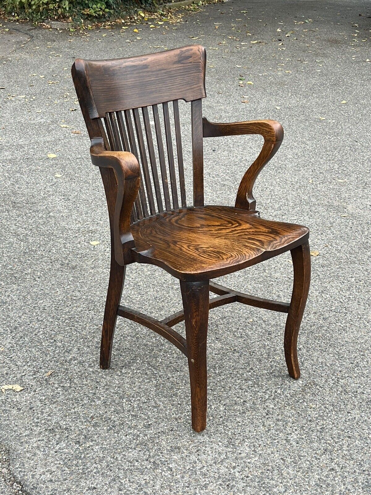 Edwardian Oak Desk Chair , Superb Quality, Stamped Boardmans