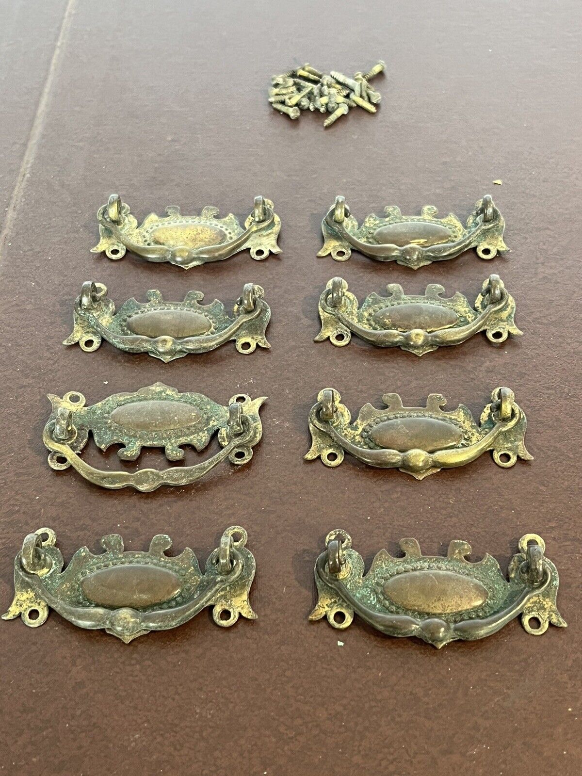 8 Antique Drawer Handles