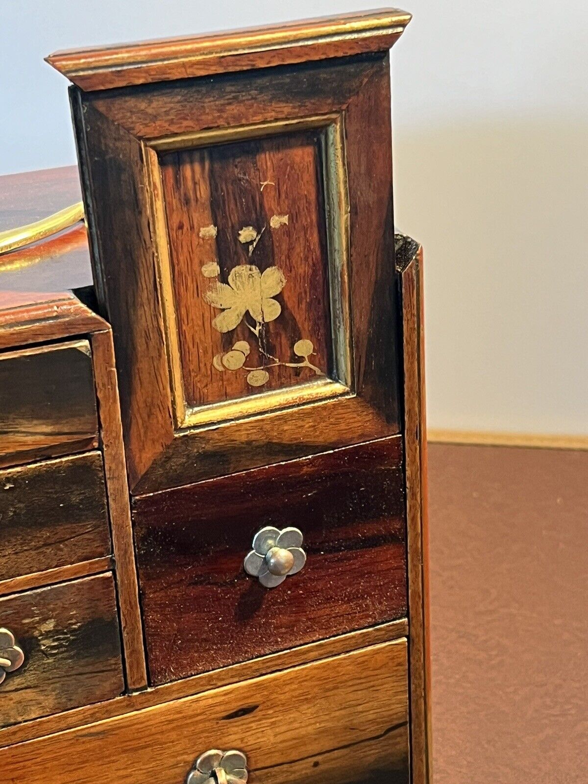 Edwardian Jewellery Or Trinket Box. With Secret Drawers.