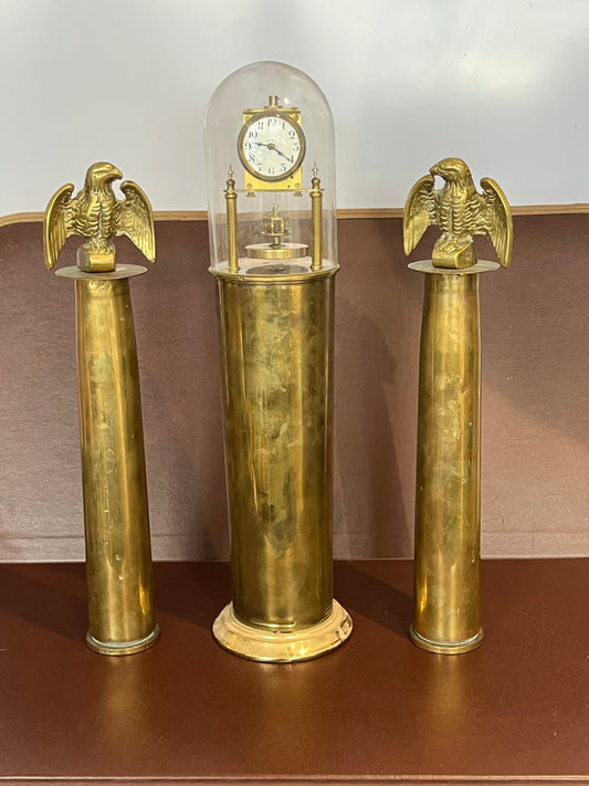 Trench Art Clock Set