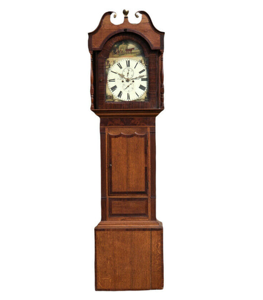 Georgian Oak Grandfather Clock. V Dold, Inverness, 8 Day.