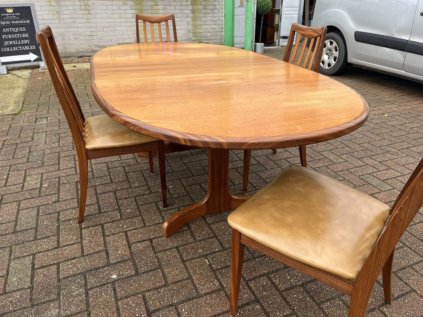 Mid Century G-Plan Extending Dining Table & Chairs