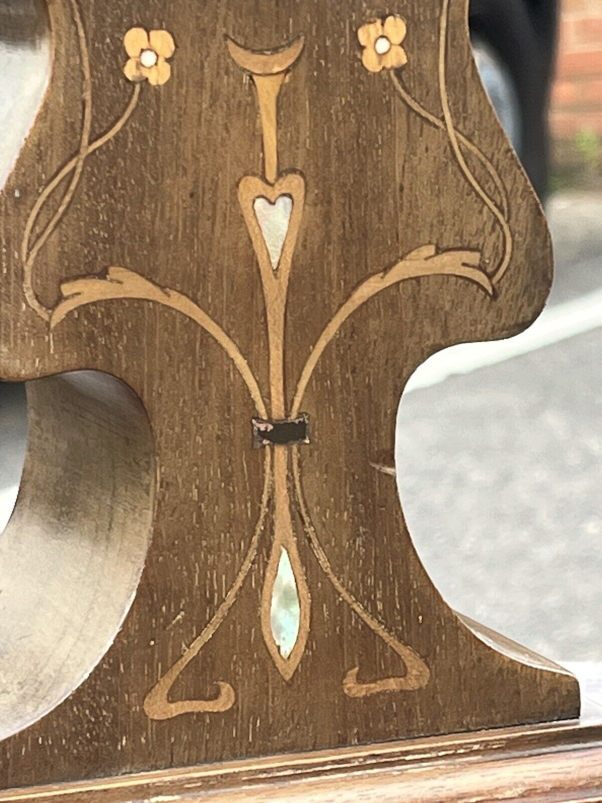 Art Nouveau Inlaid Mantle Clock